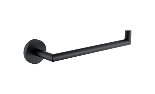 Bayou Pin Knurl Towel Ring - Matt Black